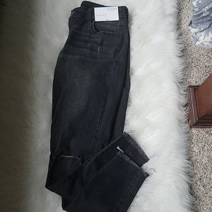 Arizona Jean Co. Black ripped jeans/jeggings
